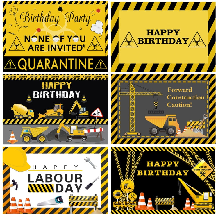 1.5m x 1m  Construction Vehicle Series Happy Birthday Photography Background Cloth, 1.5m x 1m (Mdn09841), 1.5m x 1m (Mdn09936), 1.5m x 1m (Mdv00452), 1.5m x 1m (Mdv00968), 1.5m x 1m (Mdz00628), 1.5m x 1m (MSD00278), 1.5m x 1m (MSD00212)                ...