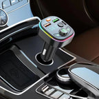 Car Bluetooth FM Transmitter PD Fast Charging Ambient Light, Q6, Q8