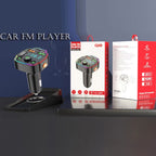 Car Bluetooth FM Transmitter PD Fast Charging Ambient Light, Q6, Q8
