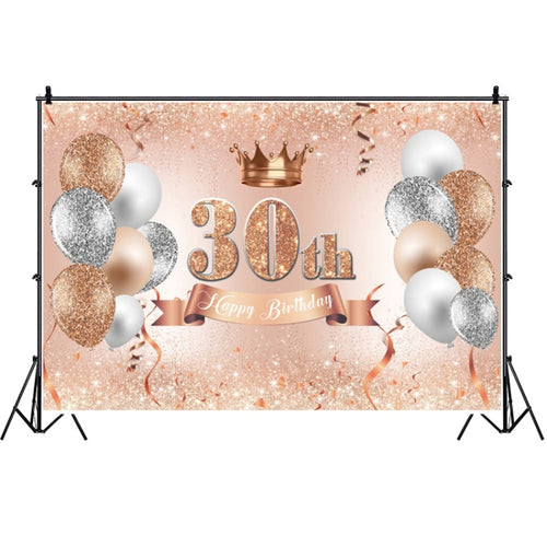 1.5m x 1m Rose Golden Balloon Birthday Party Background Cloth Photography Photo Pictorial Cloth, MDN12118, MDN12119, MDN121220, MDN12121, MDN12122, MDN12137, MDN12138, MDU05520, MDU05521, MDU05522, MDU05523, MDU05524, MDU05525