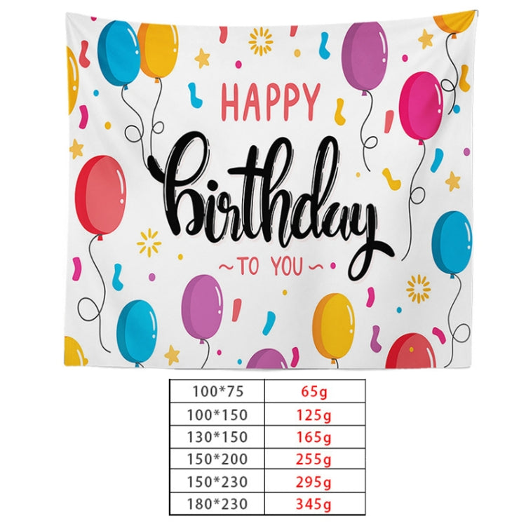 Happy Birthday Photo Backdrop Party Decoration Tapestry, 230x180cm, 230x150cm