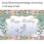 120 x 80cm Mermaid Happy Birthday Photography Background Cloth, 120 x 80cm (12002575), 120 x 80cm (12009595), 120 x 80cm (12009608), 120 x 80cm (12009768), 120 x 80cm (12101789), 120 x 80cm (12101996), 120 x 80cm (11401122), 120 x 80cm (12010125)