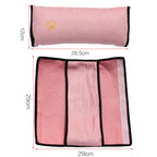 5 PCS Children Car Seat Belt Protective Cover Thickened Plush Shoulder Pillow, Beige, Blue, Pink, Gray