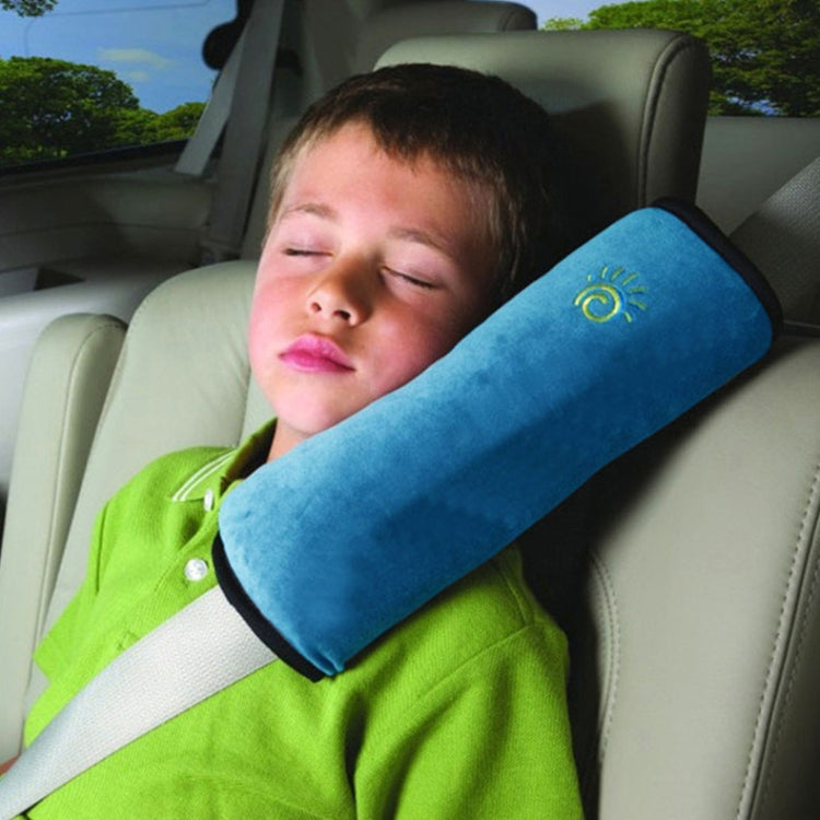 5 PCS Children Car Seat Belt Protective Cover Thickened Plush Shoulder Pillow, Beige, Blue, Pink, Gray