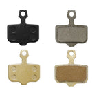 Mountain Bike Resin Semi-Metal Brake Pads, Black, Gold