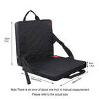 Outdoor Portable Camping Heated Foldable Cushion, Size:, 33x38x4cm Black, 33x38x4cm Khaki