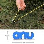10pcs Outdoor Barracks Aluminum Alloy Umbrella Rope Buckle S-shaped Wind Rope Buckle