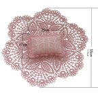 Hollow Lace Round Blanket + Pillow Suit Baby Photography Props, Blanket Suit(White), Blanket Suit(Pink), Blanket Suit(Light Blue), Blanket Suit(Light Green), Blanket Suit(Khaki), Blanket Suit(Beige)