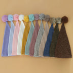 Newborn Photography Clothing Baby Photography Fur Ball Knitted Long Tail Hat, Hat(Camel), Hat(Pink), Hat(Yellow), Hat(Light Blue), Hat(Blue), Hat(White), Hat(Light Purple), Hat(Grey), Hat(Coffee), Hat(Green), Hat(Taro Color), Hat(Light Green)