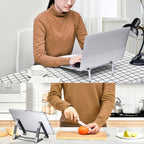 X23 3 In 1 Portable Storage Foldable Aluminum Phone Tablet Stand, X23 (Grey), X23 (Silver)