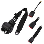 Universal 3-point Car Retrofit Seat Belt With Emergency Locking, Iron Bar Latch, Iron Buckle, Braided Straps