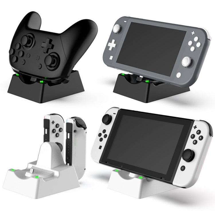 Game Console Handle Stand Charger For Nintendo Switch/Switch Oled/Switch Lite, DSS-100 White, DSS-100 Black
