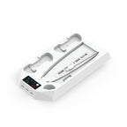 For PS5 DE/UHD 2 In 1 Handheld Console Cooling Stand Fan Base, White, Black