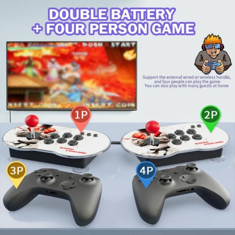 MANTE1 MT6 TV Console Game Joystick Turret HD 4K Game, MT6 2 Persons 32G Built-in 10000 Game, MT6 2 Persons 64G Built-in 15000 Games+for PS1 Game, MT6 3 Persons 32G Built-in 10000 Games+Wireless Handle, MT6 Double Iron Box 32G Built-in 10000 Games     ...