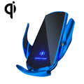 Q3 Infrared Induction Magnetic Car Wireless Charging Phone Bracket with Micro USB + 8 Pin + Type-C / USB-C Magnetic Connector, Q3 Blue, Q3 Red, Q3 Black, Q3 Gold, Q3 Silver