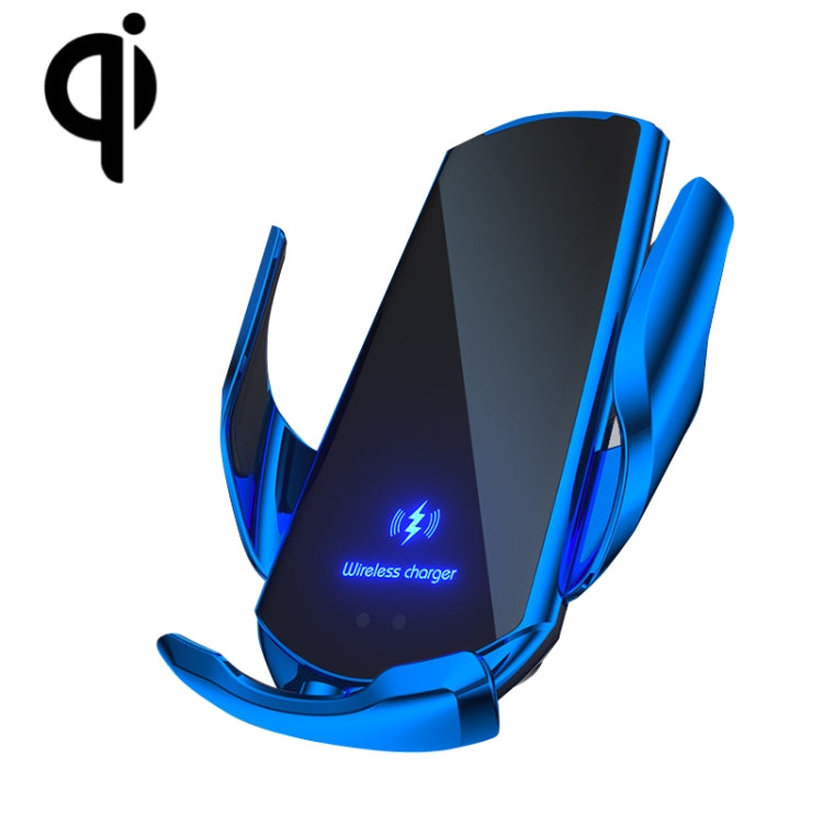 Q3 Infrared Induction Magnetic Car Wireless Charging Phone Bracket with Micro USB + 8 Pin + Type-C / USB-C Magnetic Connector, Q3 Blue, Q3 Red, Q3 Black, Q3 Gold, Q3 Silver