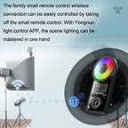 YONGNUO YN300IV Four Generations RGB Full Color Photography Lamp Double Color LED Fill Light, Style:, YN300IV Standard, YN300IV EU Plug Power Adapter