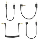 For Rode Microphone YICHUANG Adapter Audio Cable, 3.5mm To 8 Pin, 3.5mm To Type -C, 3.5mm TRS to TRS, 3.5mm TRS to TRRS