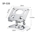 SP-026 360-degree Rotating Universal Desktop Tablet Folding Bracket, SP-026 (Silver), SP-026 (Gray)