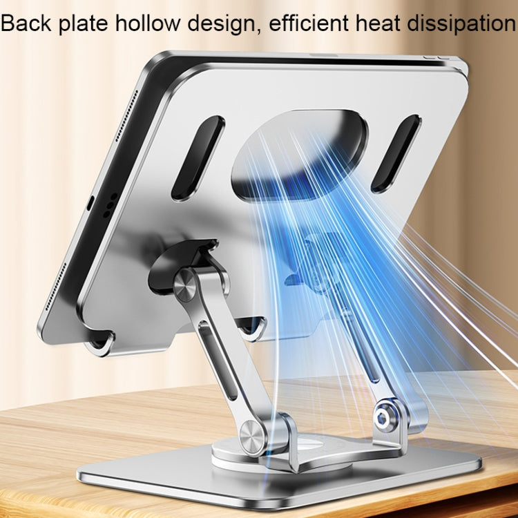 SP-026 360-degree Rotating Universal Desktop Tablet Folding Bracket, SP-026 (Silver), SP-026 (Gray)