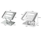 Multifunctional Desktop Foldable Rotating Laptop Cooling Bracket, Spec:, SP-086 (Silver), SP-086 (Gray), SP-88 (Silver), SP-88 (Gray)