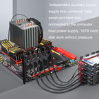 SATA3.0 Rotary Card Computer Desktop Solid State Hard Disk, Style:, PCIE X4 To 5 Ports, PCIE X1 To 8 Ports, PCIE X1 To 10 Ports, PCIE X1 To 16 Ports, PCI-E1 To 4