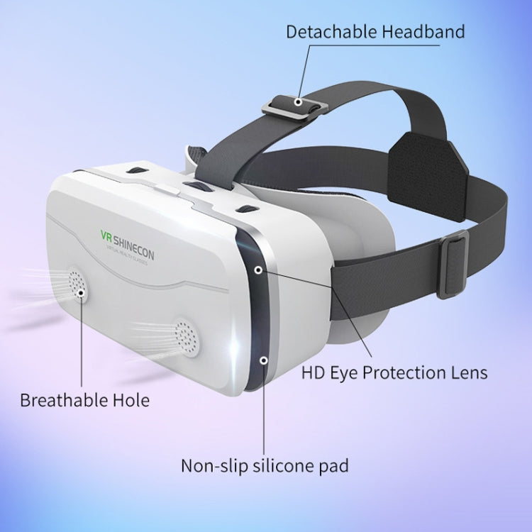 VRSHINECON G15 Helmet Virtual Reality VR Glasses All In One Game Phone 3D Glasses, G15 White, G15 Black