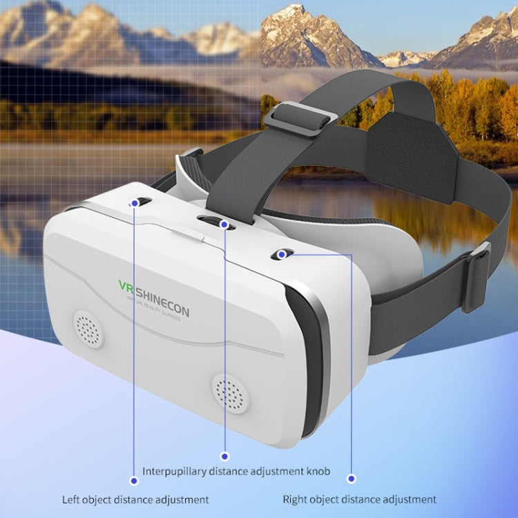 VRSHINECON G15 Helmet Virtual Reality VR Glasses All In One Game Phone 3D Glasses, G15 White, G15 Black