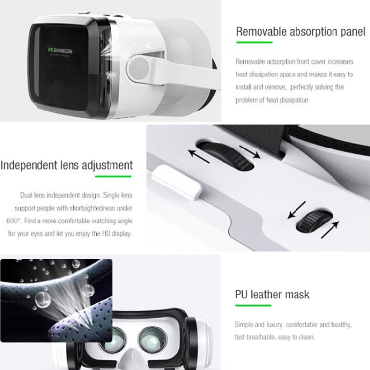 3D Virtual Reality Helmet VR Glasses With Bluetooth Headset, G04BS, G04BS+B01 Handle, G04BS+B03 Handle