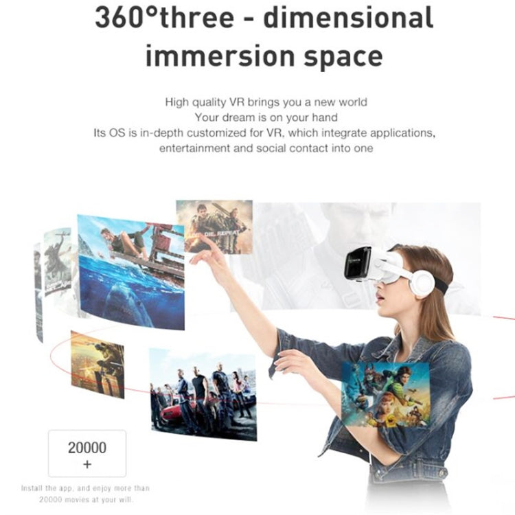 3D Virtual Reality Helmet VR Glasses With Bluetooth Headset, G04BS, G04BS+B01 Handle, G04BS+B03 Handle