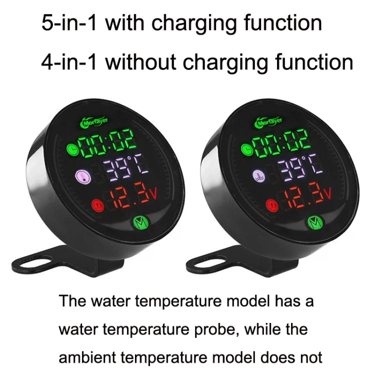 9-24V LED Night Vision Motorcycle Modification Instrument, Morfayer YL-M05 4 In 1 Environmental Temperature Model, Morfayer YL-M05 4 In 1 Water Temperature Model, Morfayer YL-M05 5 In 1 Water Temperature Model                                           ...