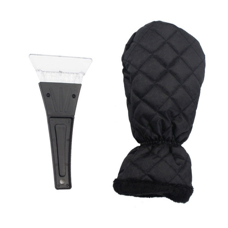 Thick Waterproof Snow Removal Shovel Car Warm Gloves, Black, Green, Blue