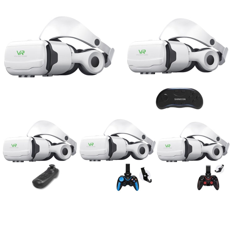 Mobile Phone 3D Virtual Reality VR Game Helmet Glasses With Headset, G02EF+S9 Bluetooth Handle, G02EF