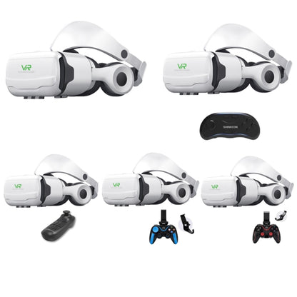 Mobile Phone 3D Virtual Reality VR Game Helmet Glasses With Headset, G02EF+S9 Bluetooth Handle, G02EF