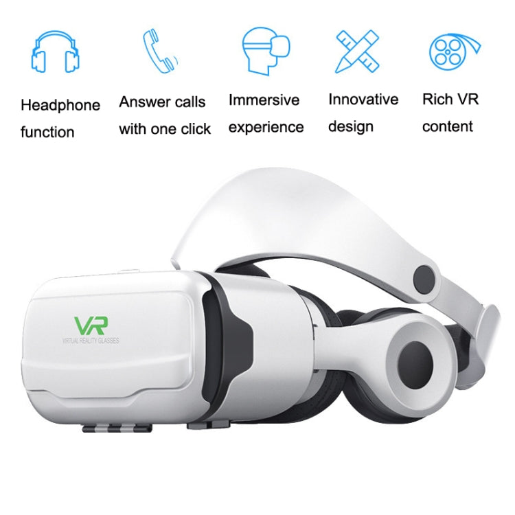 Mobile Phone 3D Virtual Reality VR Game Helmet Glasses With Headset, G02EF+S9 Bluetooth Handle, G02EF