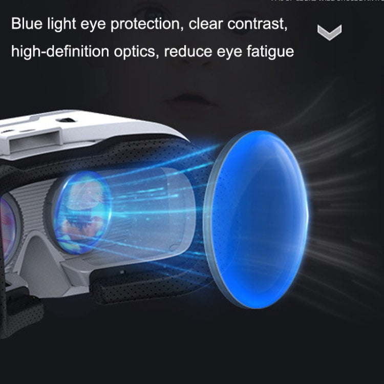 Mobile Phone 3D Virtual Reality VR Game Helmet Glasses With Headset, G02EF+S9 Bluetooth Handle, G02EF