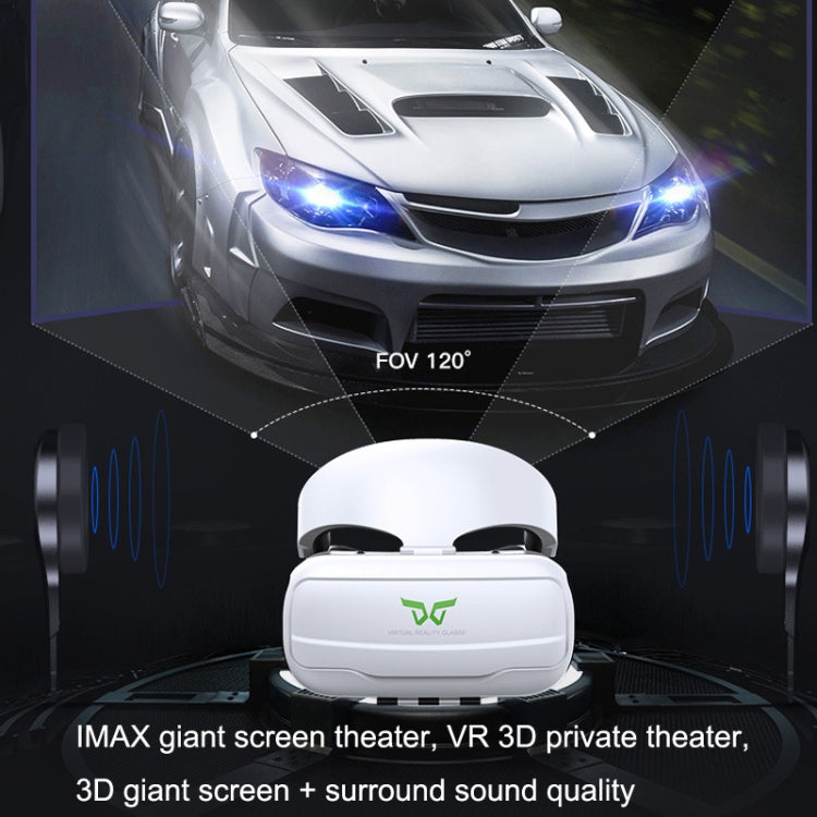 Mobile Phone 3D Virtual Reality VR Game Helmet Glasses With Headset, G02EF+S9 Bluetooth Handle, G02EF