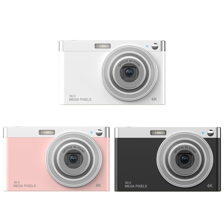 C13 2.88 inch 4K 8X Optical Zoom Telescopic Lens HD Digital Camera, Spec:, White, Pink, Black, White+Card Reader+Wiper, Pink+Card Reader+Wiper, Black+Card Reader+Wiper, White+Card Reader+8G, White+Card Reader+16G, White+Card Reader+32G                 ...