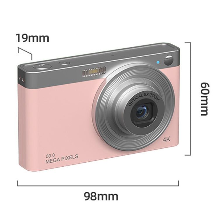 C13 2.88 inch 4K 8X Optical Zoom Telescopic Lens HD Digital Camera, Spec:, White, Pink, Black, White+Card Reader+Wiper, Pink+Card Reader+Wiper, Black+Card Reader+Wiper, White+Card Reader+8G, White+Card Reader+16G, White+Card Reader+32G                 ...