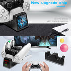 For PS5 SYP-1018 Gamepad Charging Bracket Dual Dock Charger with LED Indicator, SYP-1018(USB)