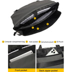 LUCKYBAT Laptop Bag Airbag Anti-drop Crossbody Handbag, S 13.3-16 Inch, L 16 Inch