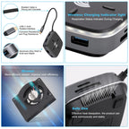 AY95 8 In 1 TYPE-C/USB-C To HUB Extended Dock Wireless Fast Charging Concentrator, 0.2m TYPE-C/USB-C