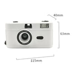 R2-FILM Retro Manual Reusable Film Camera for Children without Film, Black+Black, Black+White, Black+Purple, Black+Pink Purple, Black+Orange Pink, Black+Grass Green, Black+Red, Black+Blue, White+Black, White+Purple, White+Pink Purple, White+Pink Orange...