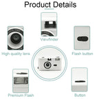 R2-FILM Retro Manual Reusable Film Camera for Children without Film, Black+Black, Black+White, Black+Purple, Black+Pink Purple, Black+Orange Pink, Black+Grass Green, Black+Red, Black+Blue, White+Black, White+Purple, White+Pink Purple, White+Pink Orange...