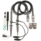 2pcs   P6100 Oscilloscope Probe DC-100MHz BNC Connectors Scope Clip Probe, P6100