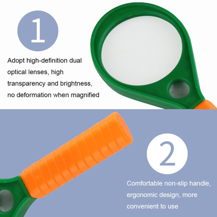 3pcs Elderly Reading Handheld Bifocal Magnifier HD Magnifying Glass, 3pcs(50mm), 3pcs(60mm), 3pcs(75mm), 3pcs(90mm)