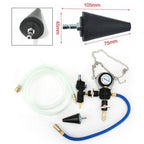 Automotive Water Tank Leak Test Pressure Gauge Coolant Replacement Filler, Water Tank Test