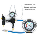 Automotive Water Tank Leak Test Pressure Gauge Coolant Replacement Filler, Water Tank Test