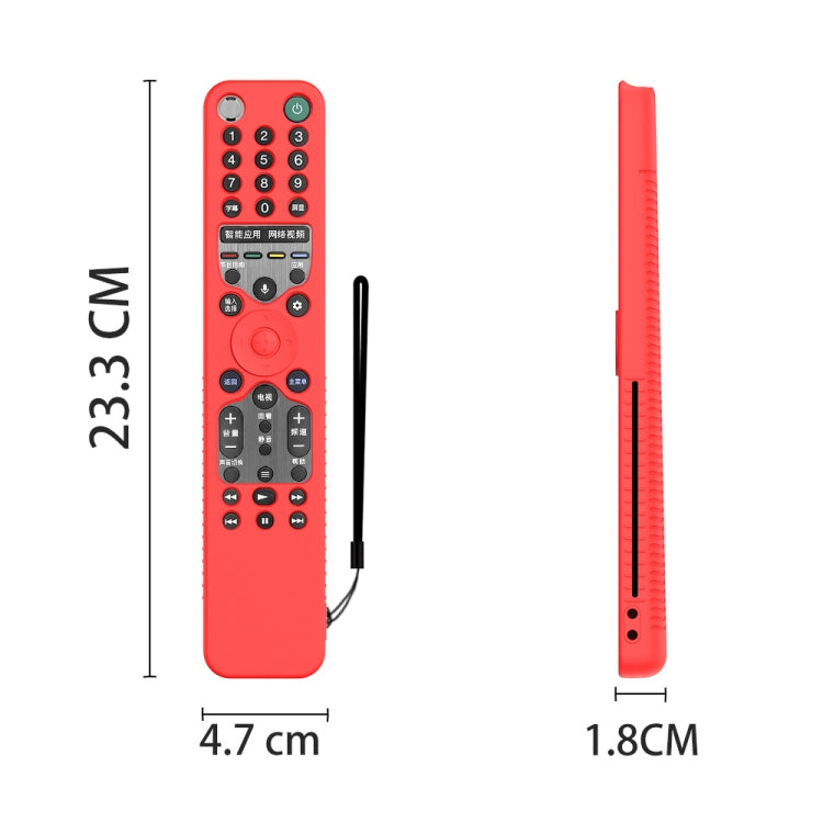 Remote Control Anti-Fall Silicone Protective Case For Sony RMF-TX600C/P/U/E 500U/E, For Sony RMF-TX600C/P/U/E 500U/E(Black), For Sony RMF-TX600C/P/U/E 500U/E(Blue), For Sony RMF-TX600C/P/U/E 500U/E(Red), For Sony RMF-TX600C/P/U/E 500U/E(Luminous Blue) ...