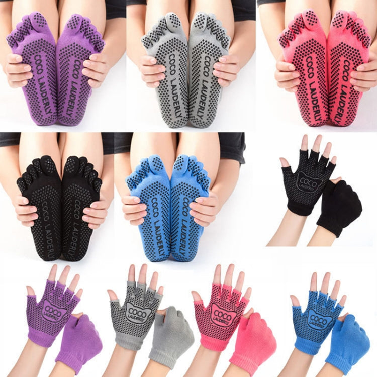 Non-slip Open Finger Yoga Sports Gloves+Five Finger Yoga Socks Set, Gloves+Socks Open Toe Blue, Gloves+Socks Black, Gloves+Socks Grey, Gloves+Socks Red, Gloves+Socks Purple, Gloves+Socks Blue, Gloves+Socks Open Toe Black, Gloves+Socks Open Toe Gray    ...